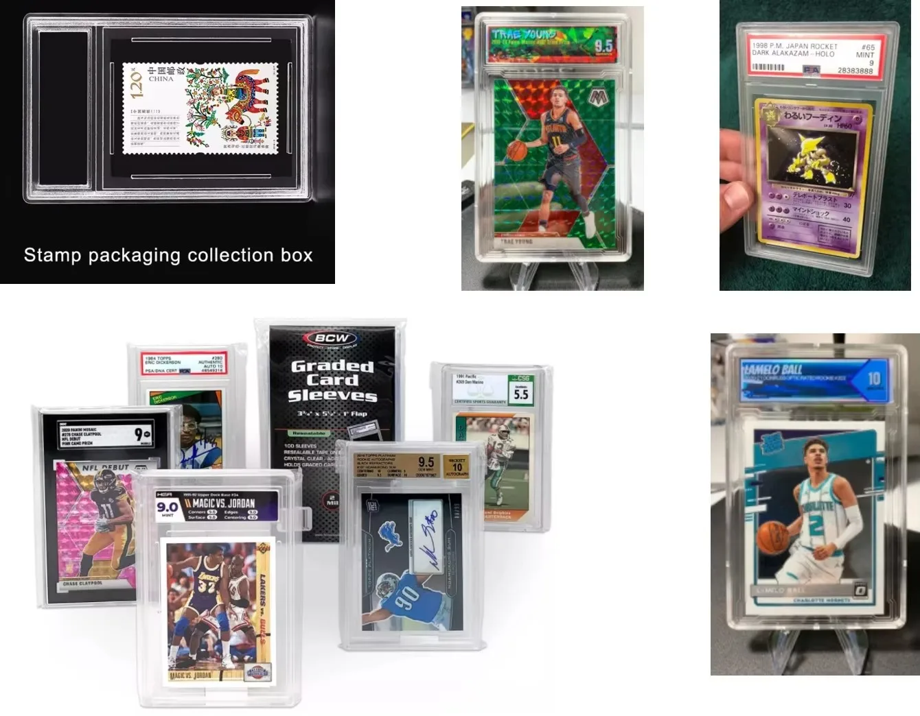 Ultrasoon type PSA BGS CGC sortering stijve speelkaarten gevallen plaathouder lasmachine