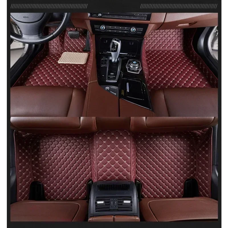 PU Leather Custom Car Floor Mat for Nissan Patrol Y61 Y62 Quest 2011-2017 Cefiro 2004-2006 Car Interior Accessories