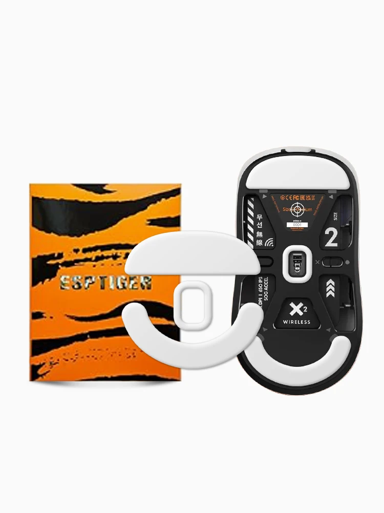 1Pack Original Esports Tiger Gaming ICE V2 Mouse Feet Mouse Skates for PULSAR X2 Wireless / X2 Mini Wireless Mouse