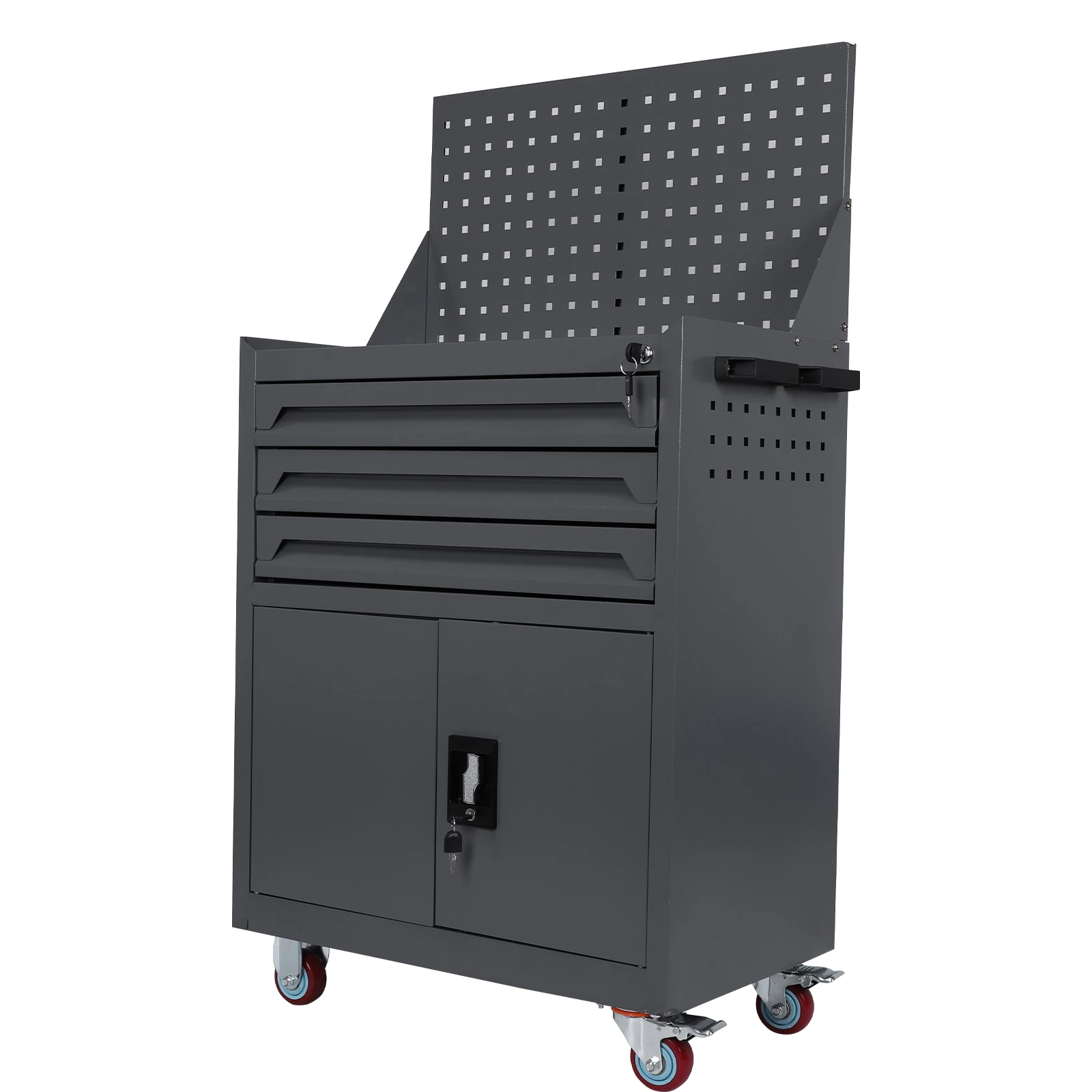 Rollbare Werkzeugtruhe mit Schubladen, mobiler Werkzeugwagen, rollender Werkzeugwagen für Werkstatt, Lager, Garage