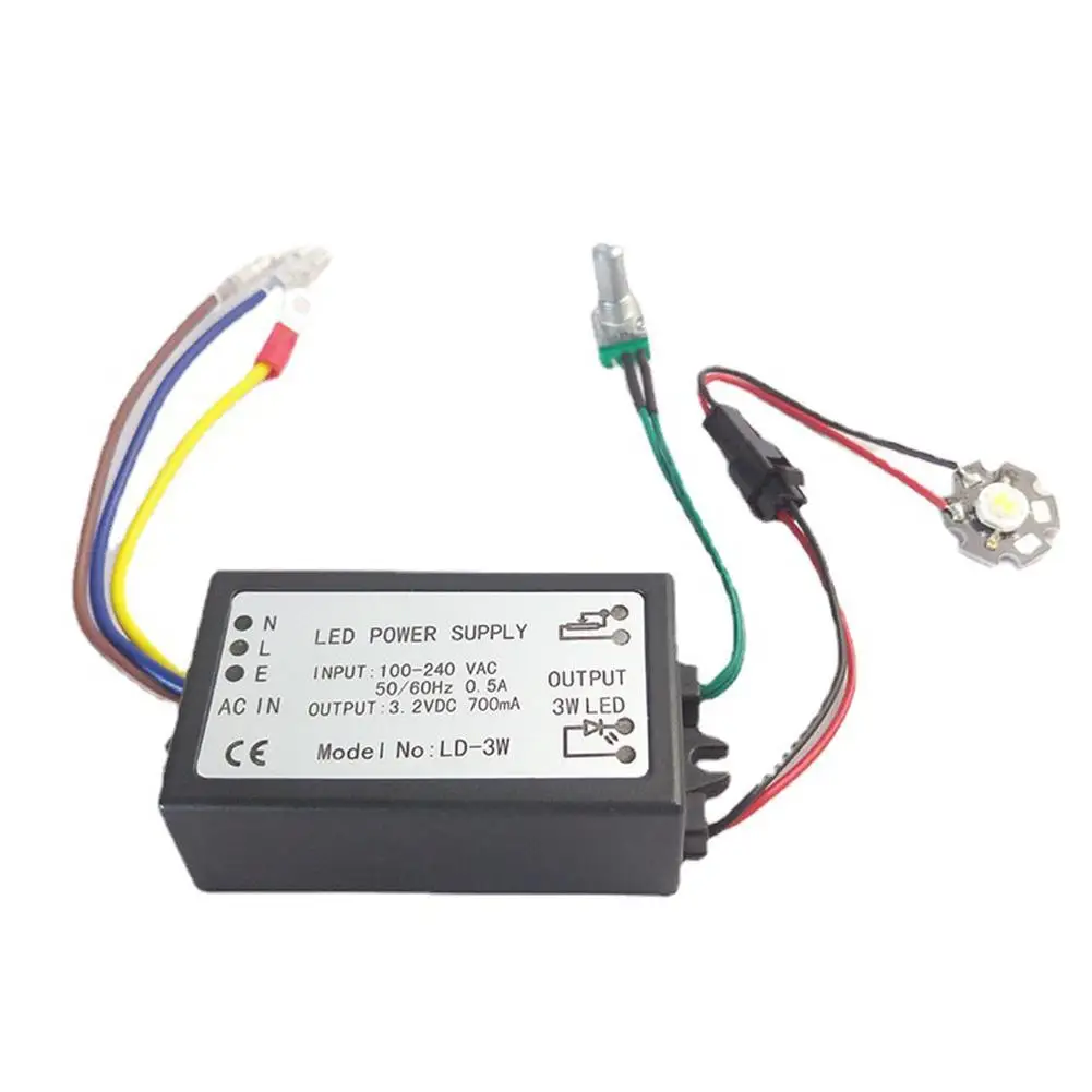 3W 5W LED Dimming Power Supply Built-in Driver For Microscope Illumination For Source 100-240V Adjustable Current For Lighting T