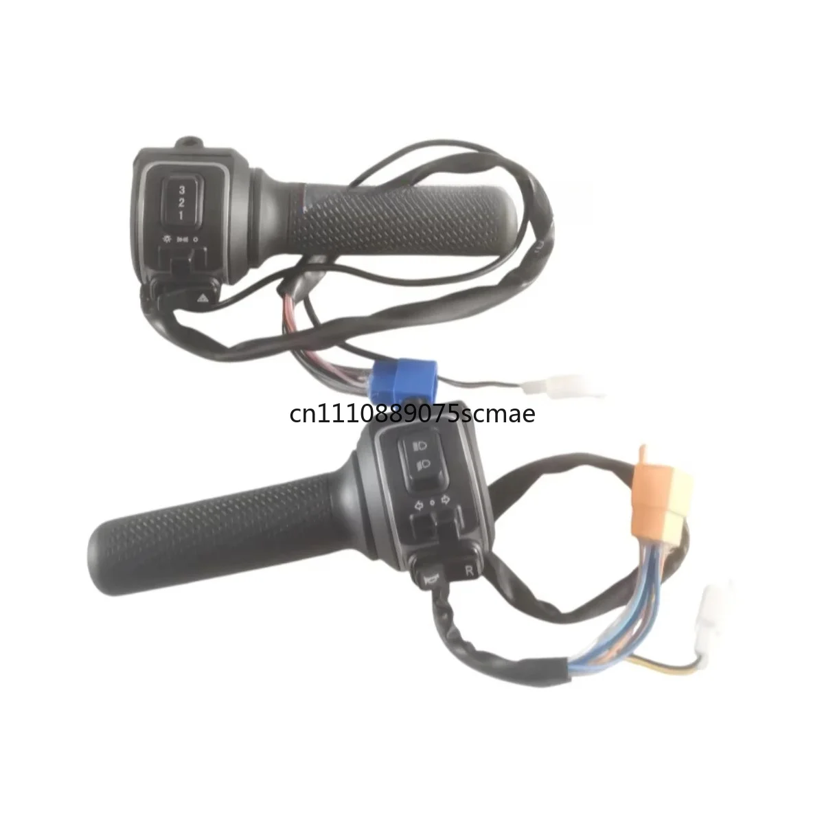All-in-One Throttle Accelerator Grip, Handlebar Control Unit with Light, Horn, Turn Signal and Reverse Switch