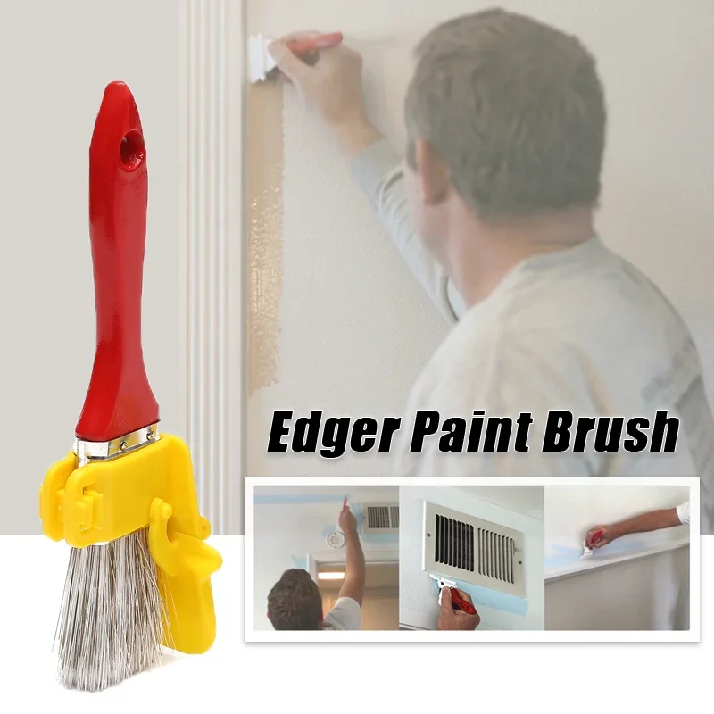 

DIY Wall Painting Tool Paint Edger Brush Paint Clean-Cut Paint Edger for Home Room Painting 1Set Brush Wall Decorate Handle Tool