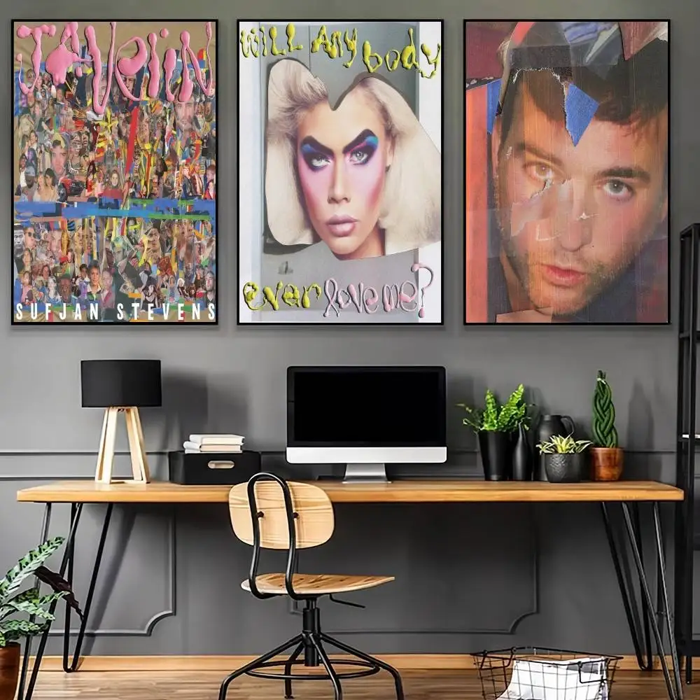 Певец Sufjan Stevens Javelin, плакат, галерея, украшение для дома, наклейки на стену, подарки для гостиной, спальни