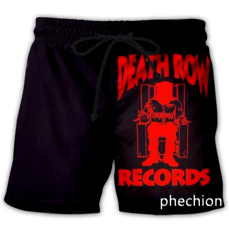 phechion New Fashion Men/Women DEATH ROW 3D Print Casual Shorts Novelty Streetwear Men Loose Sporting Shorts L157