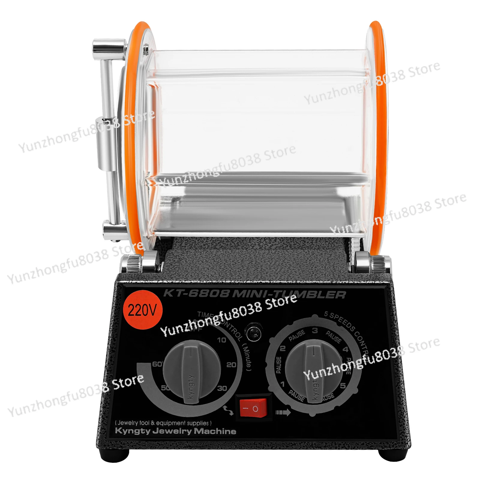 

3 kg Rotary Tumbler Jewelry Polisher with Polishing Bead Jewelry Polisher DIY Finisher Machine 10-60 Minutes