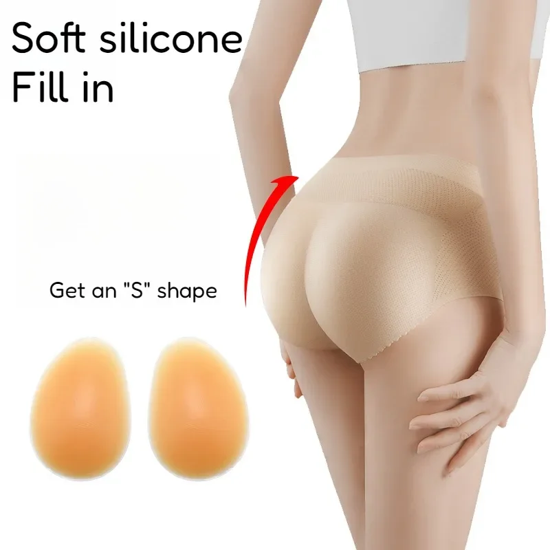 Soft Silicone Fake Butt Filler Butt Pad Self-adhesive Natural Seamless Lift Pad Lift Butt Line Bodybuilding Body ShapeWaterproof