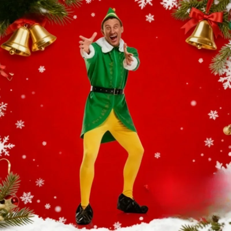 

Role Playing Costumes 2025- New Santa Claus Costumes for Party Performances, Adult and Children's Holiday Costumes