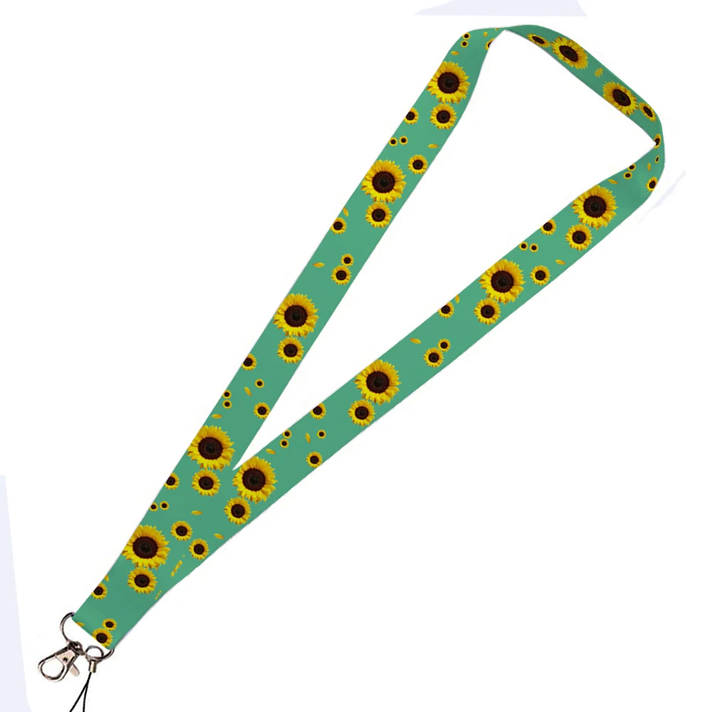 Mooie bloemen kaarthouder Mooi hangend touw ID-pas hang accessoires houder lanyard Student Bus passr beschermhoes