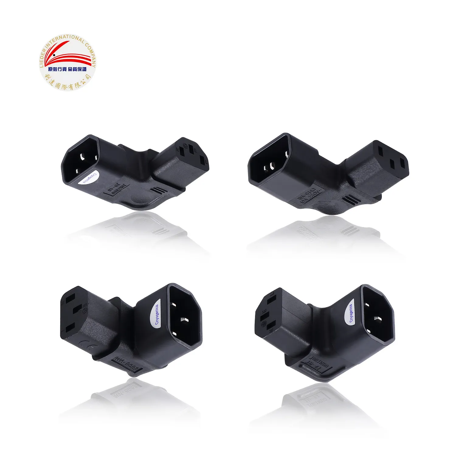 American plug adapter IEC male to female up-down-left-right direction high-end audio power adapter plug
