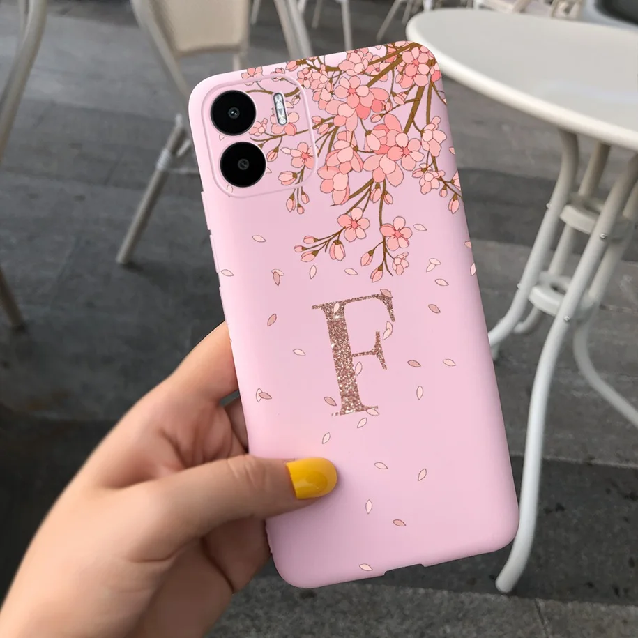 For Xiaomi Redmi A2 Plus Case Redmi A2+ Cover Fashion Initial Letters Soft TPU Bumper For Xiomi Redmi A2 Plus Funda RedmiA2 Capa