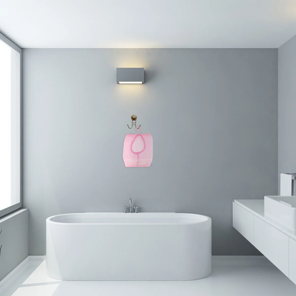 

3Pcs Multipurpose Hanging Mesh Bag Clothespin Storage Organizer Pouch for Bathroom Kitchen Bedroom Laundry Hanging Mesh Bag