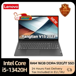 Lenovo-V15薄型ラップトップ,Intel Core i5-13420H,uhdグラフィックカード,16GB RAM, 512GB SSD, 15.6インチfhd,pc,2023