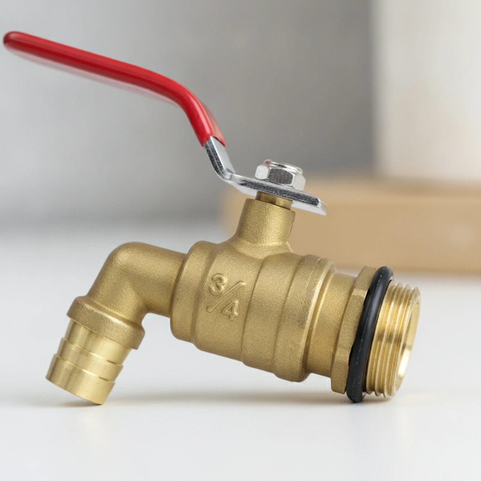 Drum Faucet with Lever Handle Threaded Drum Valve with O-Rings Barrel Tap Heavy-Duty Secure for DIYers, Liquid Transfer