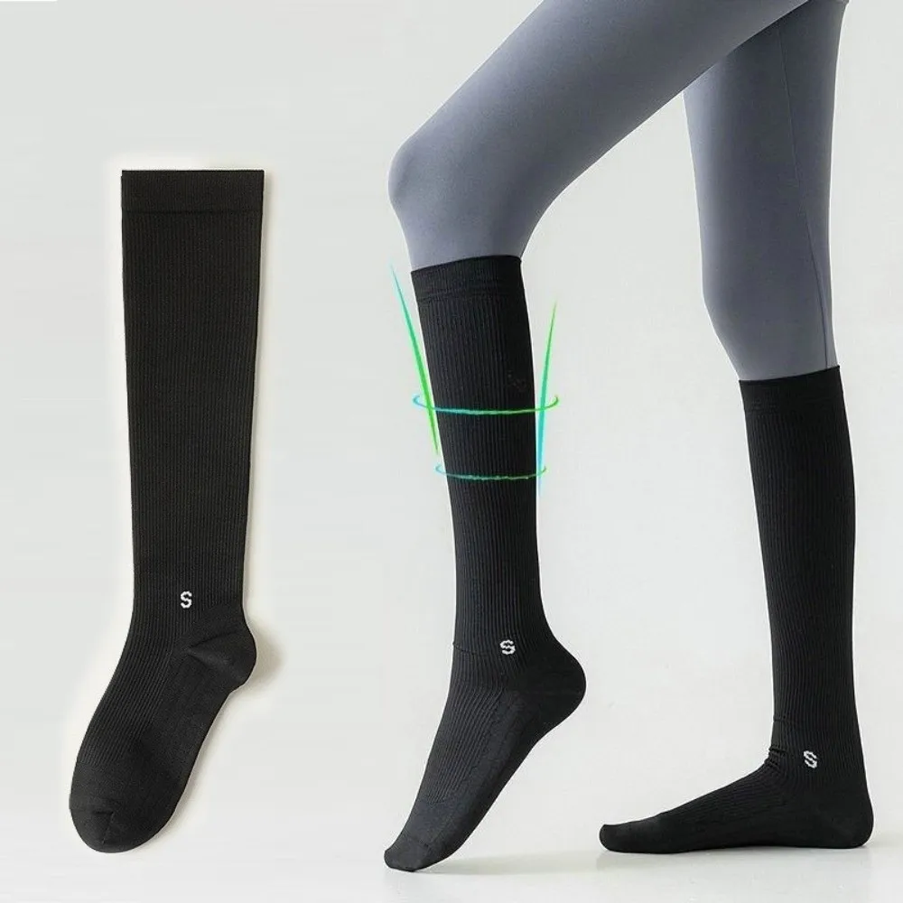

New Professional Pressure Calf Socks Yoga Running Exercise Fitness Yoga Socks Skipping Rope Anti Slip Women Compression Socks
