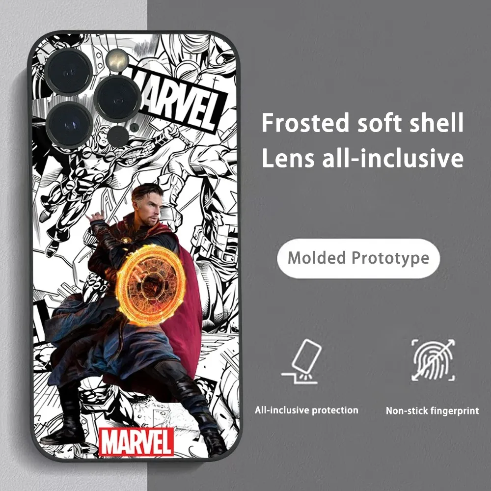 

Doctor Strange Cool Phone Case For iPhone 16 15 14 13 12 11 Pro Max Plus Mini Frosted Soft Shell Funda