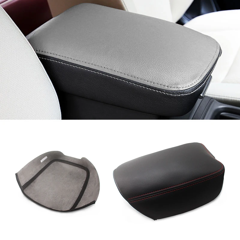 Soft Leather Armrest Cover For Honda CRV 2012 2013 2014 2015 2016 Car-styling Center Control Armrest Box Skin Cover Sticker Trim