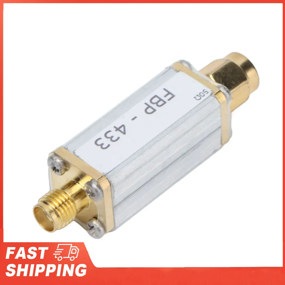 

Ультракомпактный полосовой фильтр 50 Ом 433 МГц (400~475 МГц) FBP-433 с интерфейсом SMA