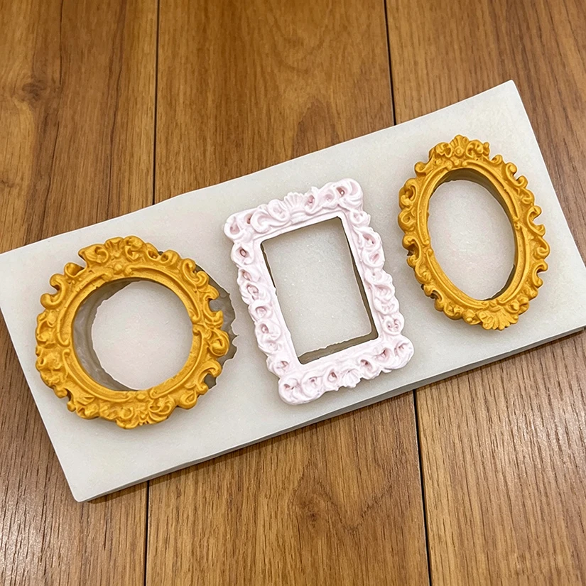 Rahmen Silikon Sugarcraft Form Harz Werkzeuge Cupcake Backform Fondant Kuchen Dekorieren Werkzeuge – Detail 3