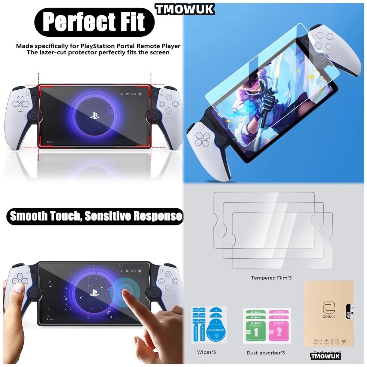 

Ultra Clear Tempered Glass For Sony PlayStation Portable PS5 Anti-Fingerprint Handheld Console Gaming Accs