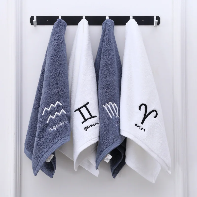 

Soft Coral Velvet Towel Quick Drying Wearable Bathroom Towel Absorbent 75x35cm Home Textile Product Face towel, constellation em