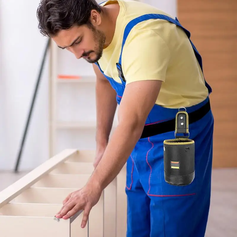 

Waist Tool Bag Woodworking Waterproof Pouch Utility Bag Carpenter Waist Pockets Construction Organizers With Quick Release For