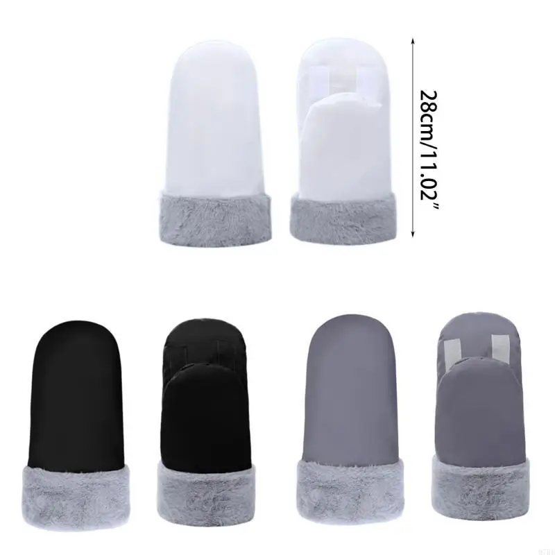 97BE Cochecito Guantes cálidos Silla Mantenga las manos calientes Disfrute paseos aire libre