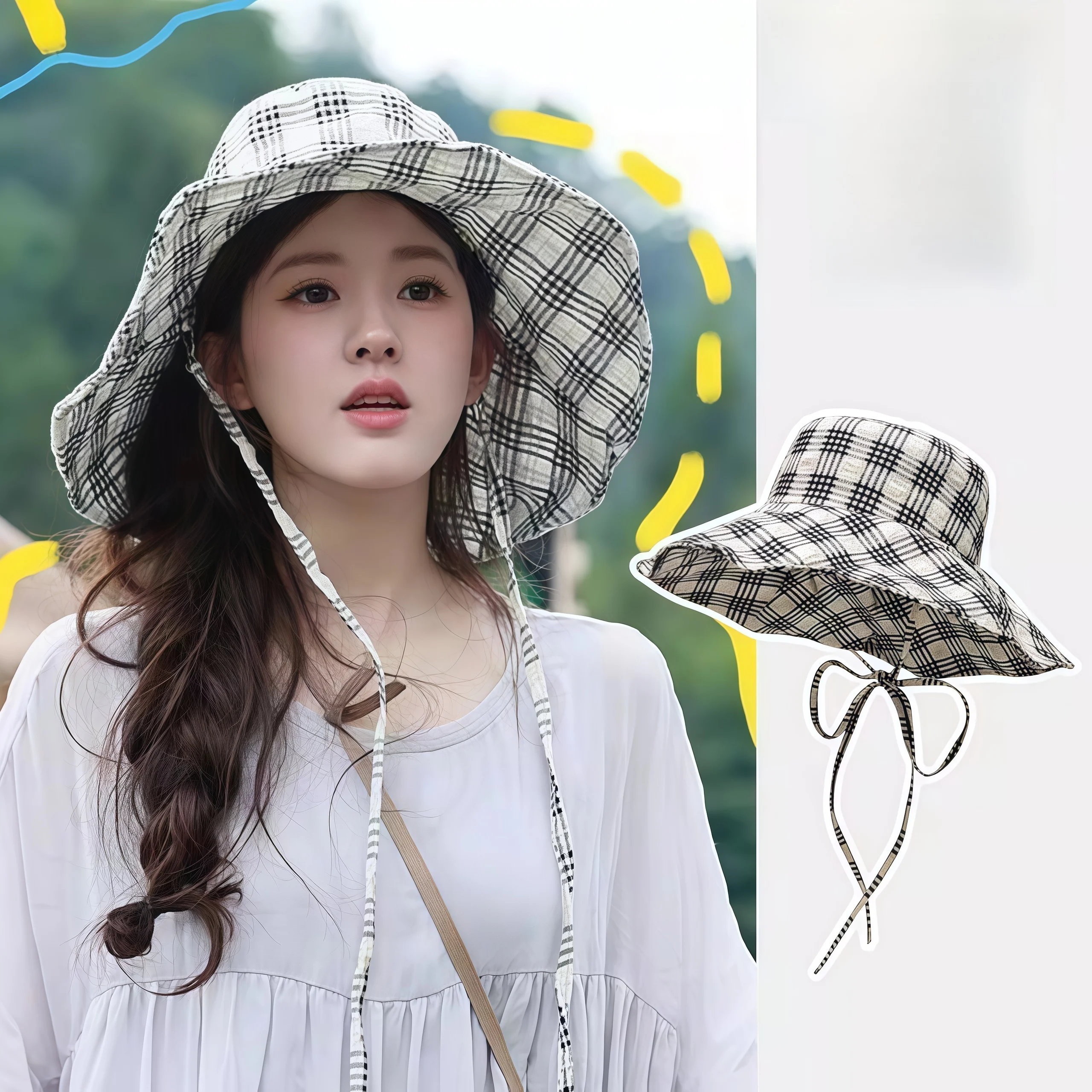 zhaolu-fisherman-hat-women's-style-2026-new-korean-large-brim-sunscreen-anti-uv-summer-face-slimming-outdoor-thermal-bag