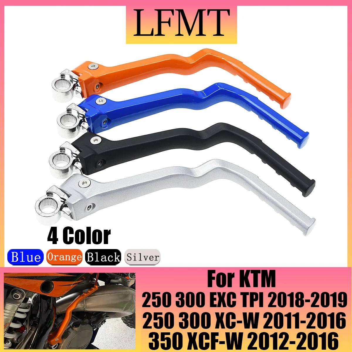 

Motocross Kick Start Starter Lever Pedal For KTM 250 300 350 400 450 500 525 530 XCW XCW-F SX EXC EXC-F XC XC-F SX-F 1998-2019