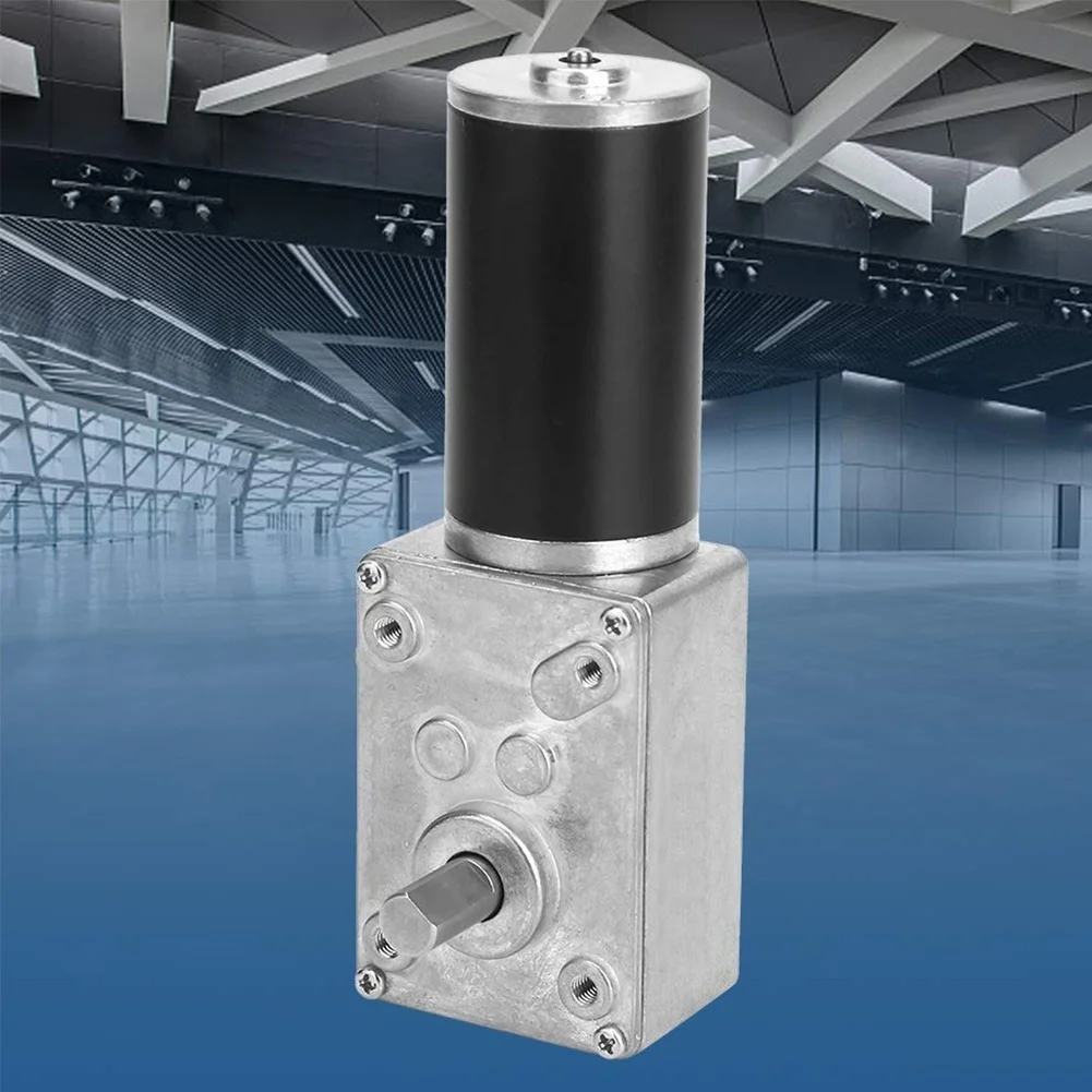 12V Self-Locking Reduction Gear Motor DC With Reversible Wiring, High Torque 70kg.cm For Smart Lock & Security Systems