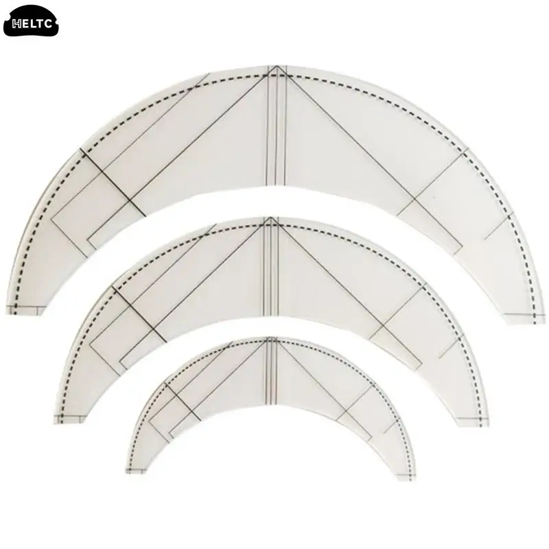 1*Table Mat Patchwork Ruler Braided Twist Template Acrylic Sewing Ruler For Garment Proofing Multi-function Quilting Ruler Style