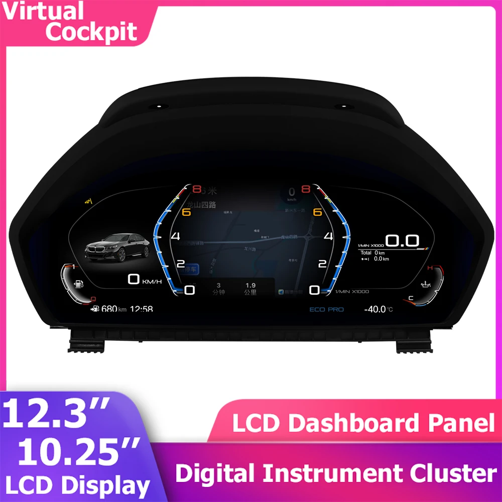 

12.3''Panel Screen Digital Instrument Cluster CarPlay For BMW 3 4 Series F30 F31 F32 F33 F34 F36 Cockpit Speedometer dashboard