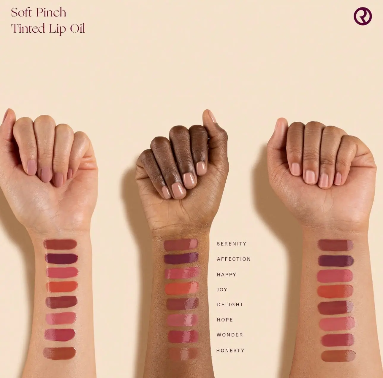 نادر الجمال لينة قرصة ملون زيت الشفاه وصمة عار ملمع الشفاه فرحة الأمل سعيد عجب السائل أحمر الخدود ماكياج مستحضرات التجميل الوجه العين أحمر الخدود #3