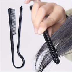 1pcs Haircut Straightening V Shape Black Color Comb Home Hairdressing Straightening Combs Clip-Type Hairdressing Hair Straighten