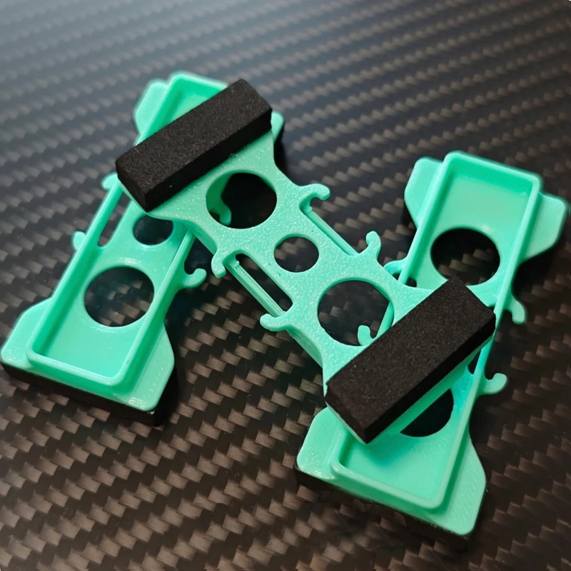 3PCS 2S 450mAh Battery Protection Seat 65x16mm Printed Fixed Mount Battery Protective Holder w Sponge Pad for Pavo20 FPV Drone