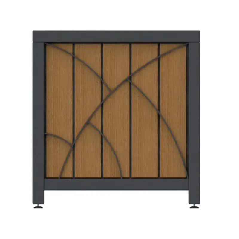 Outdoor City Street Furniture Large Wooden Planters Box Outside Garden Park Big Size Flower Pots Out Door Plant Pot