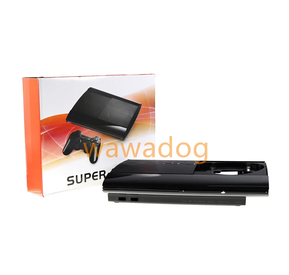 1set custodia completa custodia Shell per PS3 Super Slim 4K 4000 Console Faceplate Cover colore nero con Kit completo