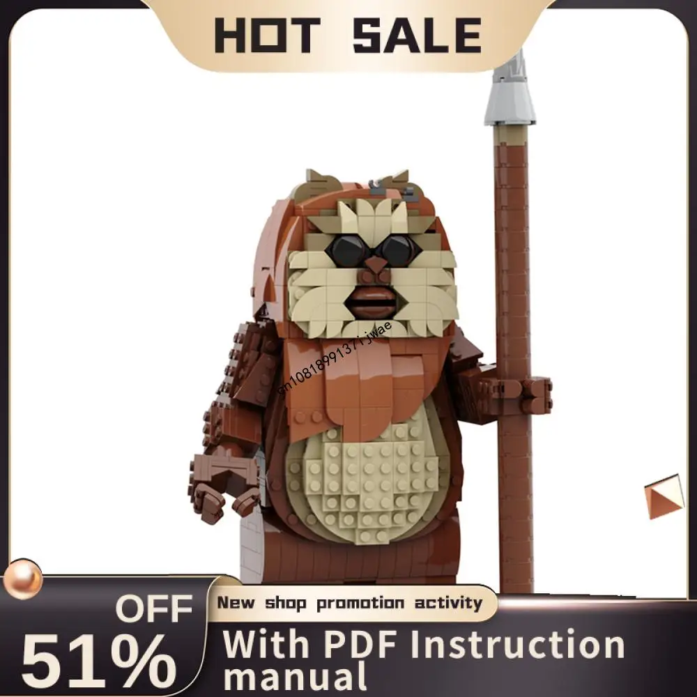 

Новинка, 915 шт., креативная фигурка Moc Small Particle Ewoked, космические войны, фильм «сделай сам», креативные идеи, детские игрушки, Рождественский подарок, головоломка на заказ