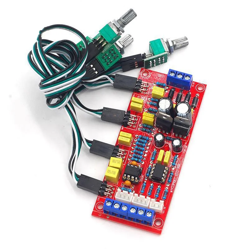 B92B-NE5532 For Diy Amplifier Compatible Audio Preamplifier Bass Treble Sound Tone Control Board With 20Cm Extension Cord