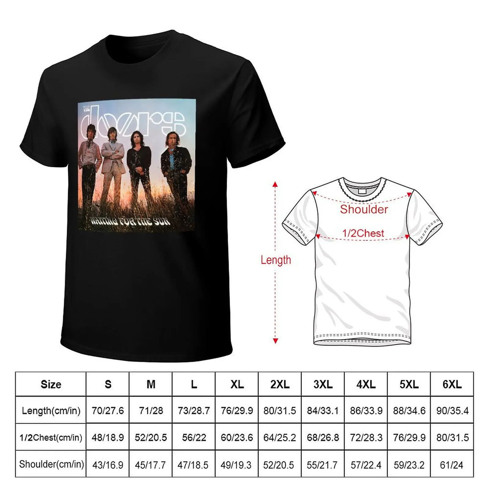 En attendant le soleil (HD) T-Shirt Minimalist Plain Crew Neck T-Shirt