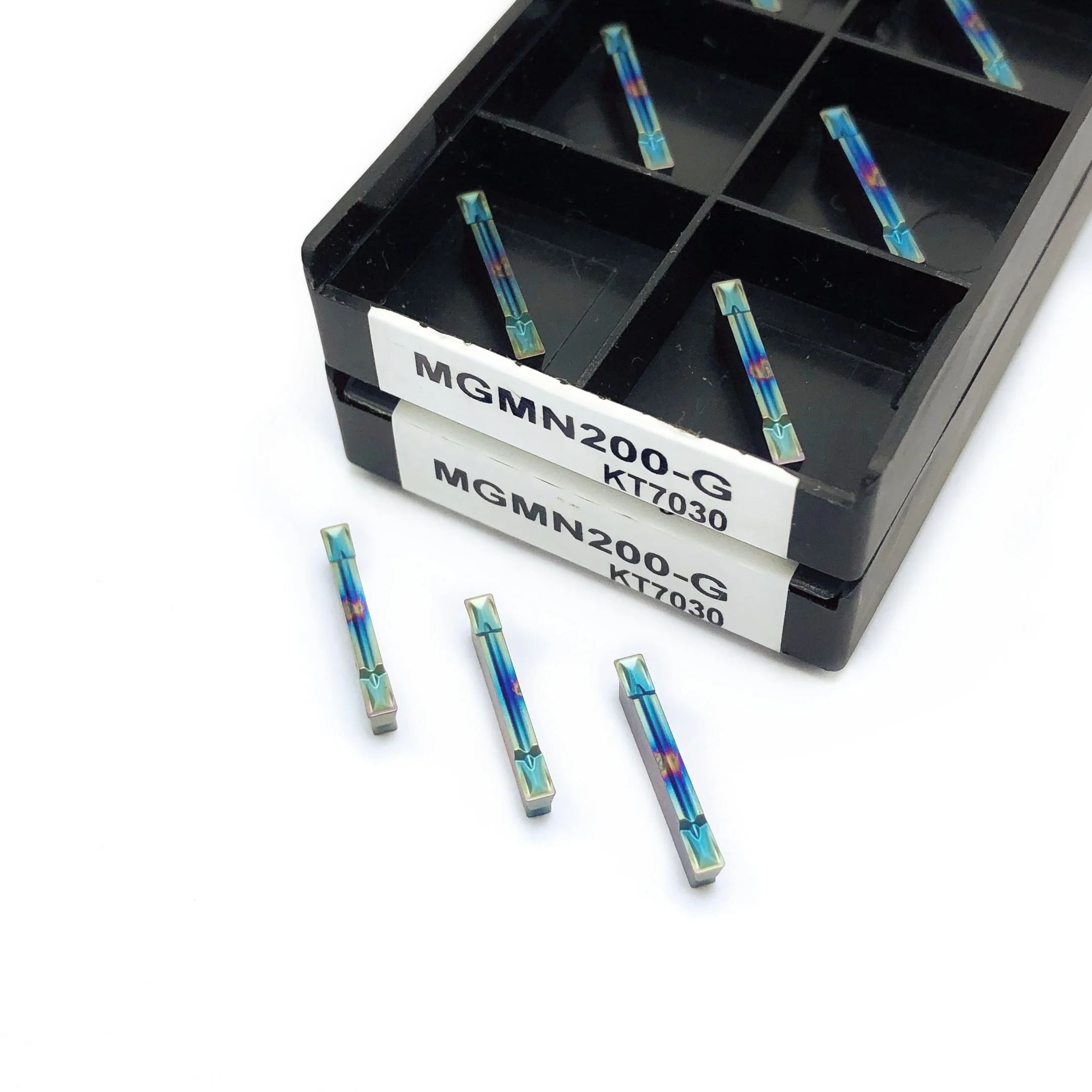 Nano-blu di alta qualità MGMN200 G KT7030 MGMN300 G KT7030 MGMN400 M KT7030 inserti in metallo duro per scanalatura Strumento di troncatura e scanalatura