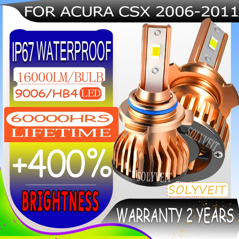 

Instant Illumination Energy Saving High Brightness Waterproof LED Low Beam Lights For Acura CSX 2006 2007 2008 2009 2010 2011