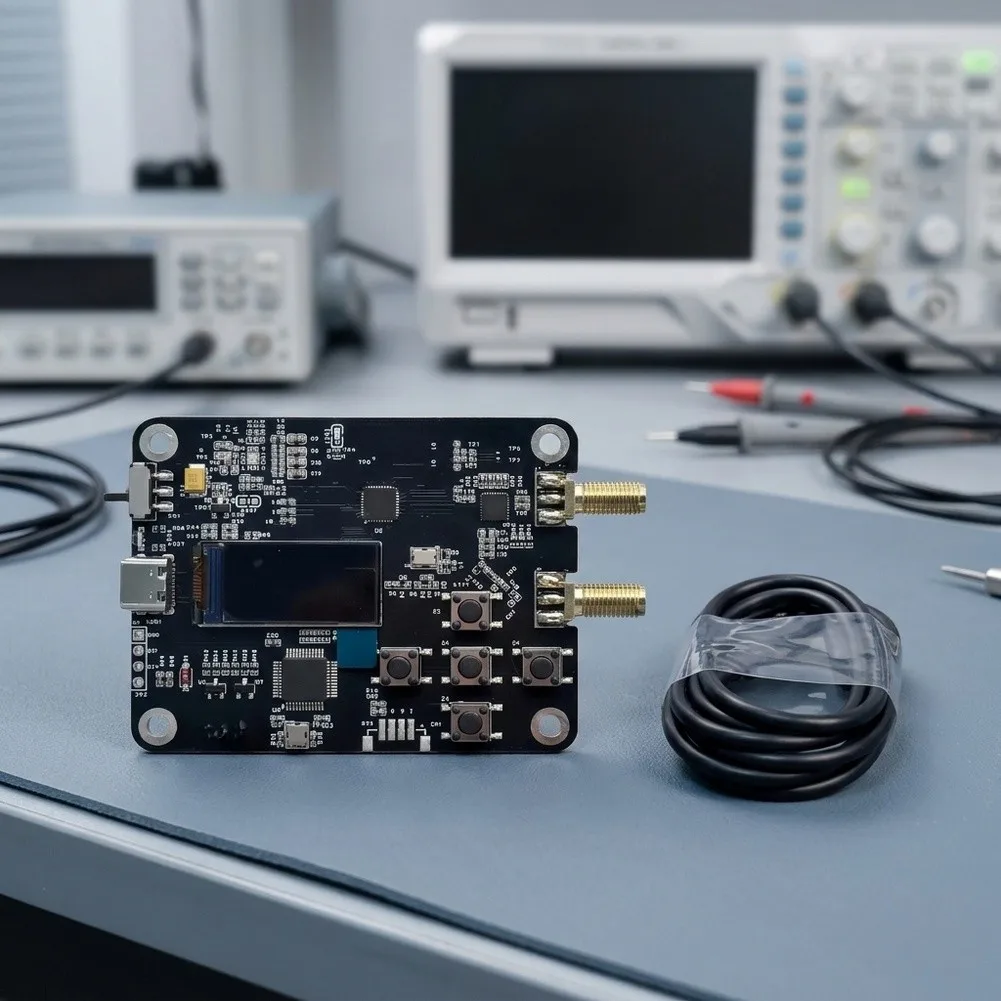 MAX2871 Module RF Signal Generator For Laboratory Testing 50 To 6400 Range Ultra-low Phase Noise Built-in USB-to-serial