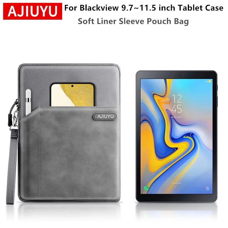 

AJIUYU Handbag Case For Blackview Tab8 Tab 60 Pro 8 80 90 Pro Active 8 Pro ZENO 10 Oscal Pad 60 Tablet Cover Soft Bag Pouch
