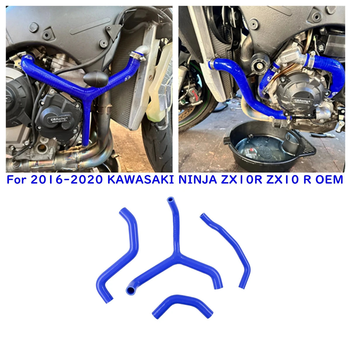 

For 2016-2020 KAWASAKI NINJA ZX10R ZX10 R OEM RADIATOR HOSES ENGINE COOLANT WATER PIPE 2017 2018 2019