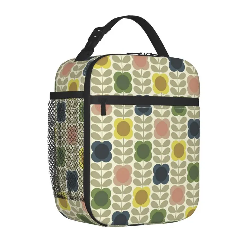 Orla Kiely Abstract Multi Stem Insulated Lunch Bag Reusable Waterproof Thermal Oxford Bento Tote Bags for Women Work Picnic