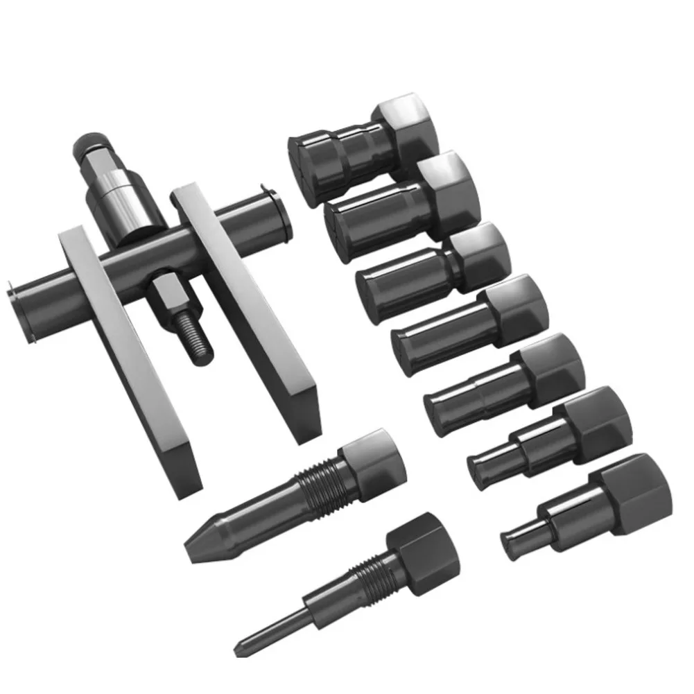 10 Pcs Bearing Puller Set with 8-25mm Collets for Motorcycle Car Industrial Blind Bearings Anti Rust Coated Tools