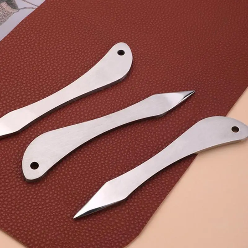 

97BA Leather Edging Embossing Tool Leather Craft Carving Tool Leather Edging Scriber Trimming Tool for Leather Crafting