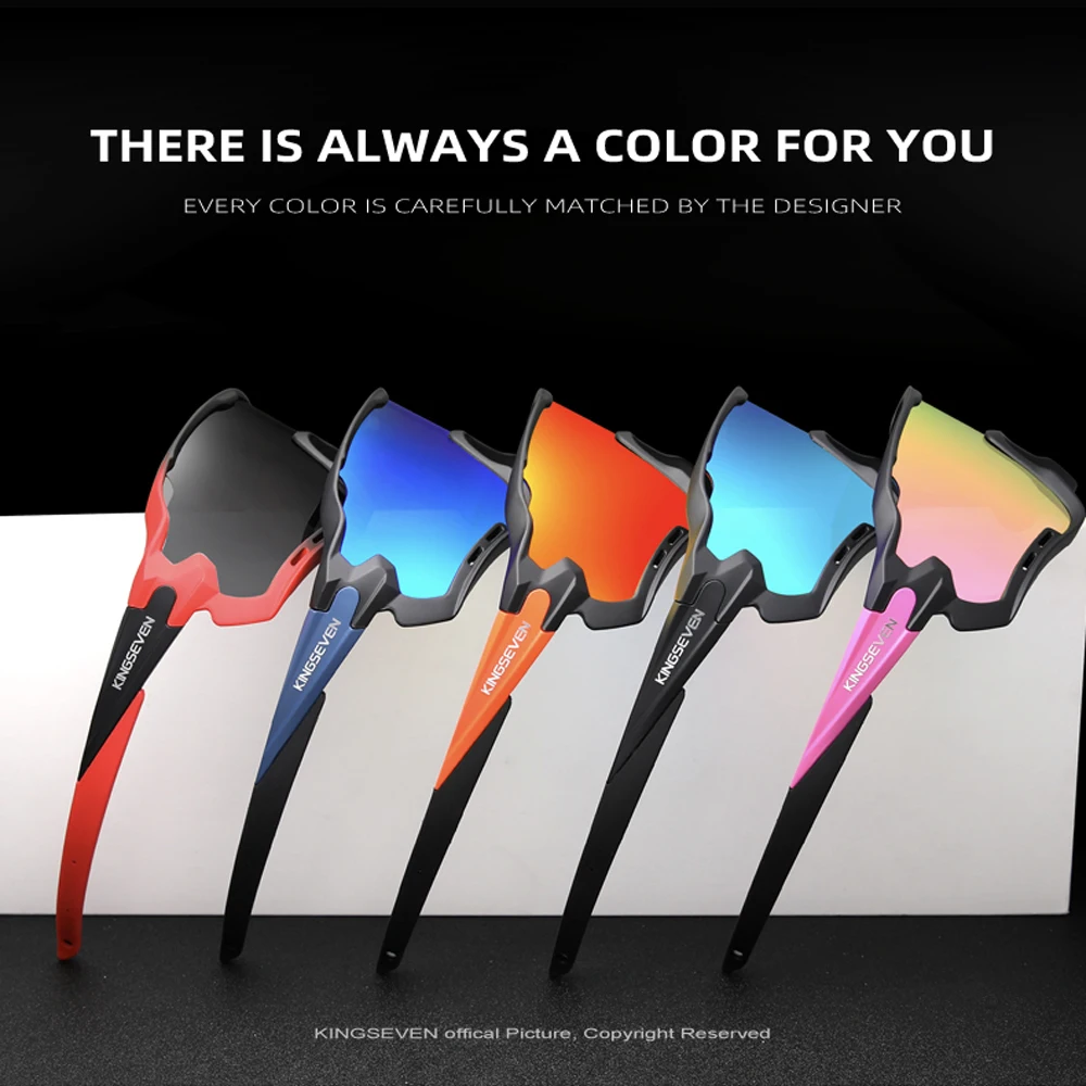 KINGSEVEN Cycling Sunglasses For Men Women UV400 Polarized MTB Mountain Bike Sun Glasses Photochromic Bicycle Sports Eye Wear