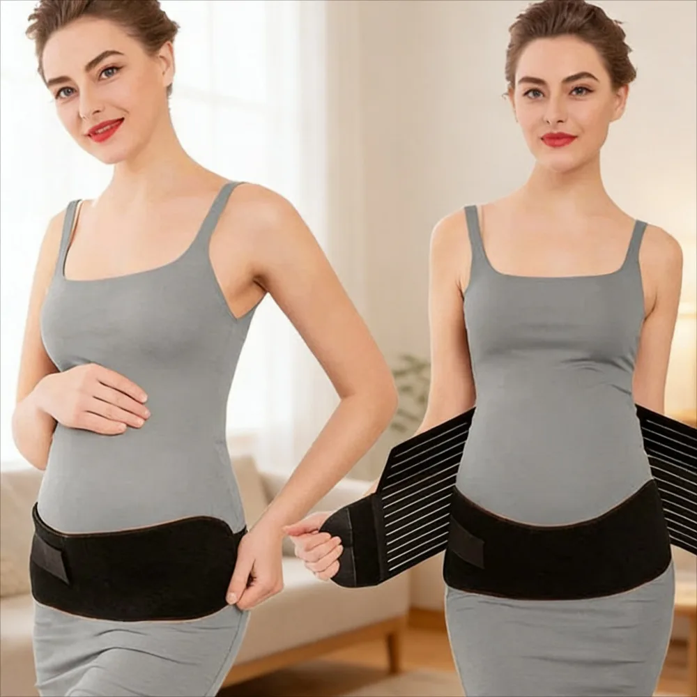 

Prenatal Maternity Belly Support Belt All Season Belly Support Belt Breathable Abdominal Binder Lumbar Pressure Relief Belt
